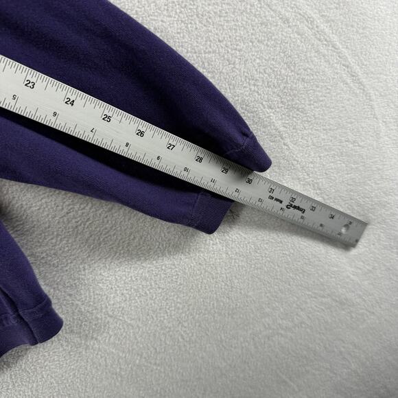 Maus Hoffman Sweater Polo Men's 2XL Purple Knit Made in USA Vintage 90s Preppy - Picture 5 of 8